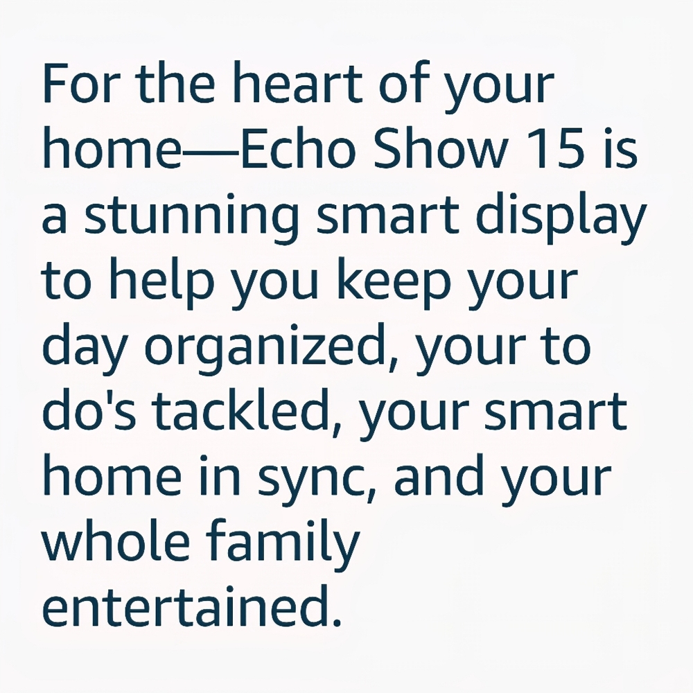 Alexa ECHO SHOW 15 Monitor Full HD Kitchen Hub Tablet Fire TV Screen Smart Home - Picture 6 of 8